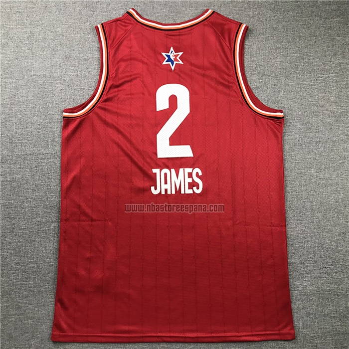 Camiseta All Star 2020 Los Angeles Lakers Lebron James NO 2 Rojo